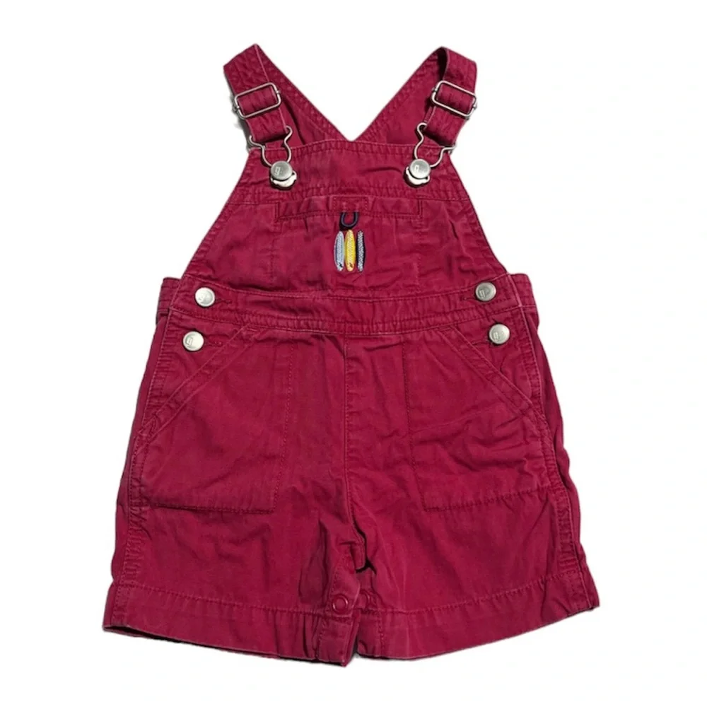 Vintage 2002 Gymboree surfboard shortalls 3-6 months